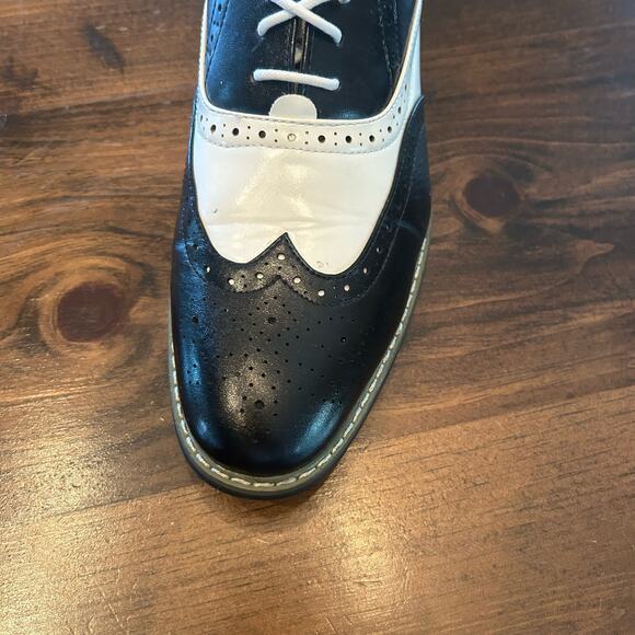 Parrazo Wingtip Oxfords Black Leather Single Left Shoe Only Amputee Men Sz 8.5 - Picture 6 of 7